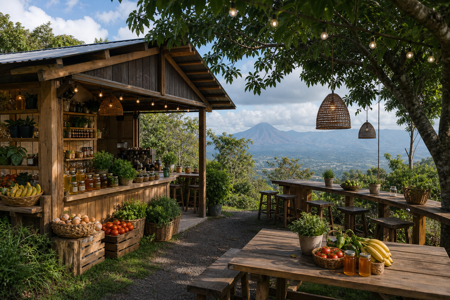 The Farm Café, restaurant, and The Market